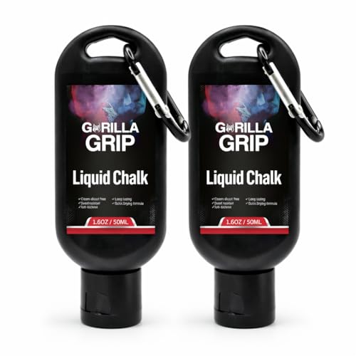 Liquid Chalk for Gym & Sports-Extra Strong Grip Lifting Chalk for Fast Drying,Weightlifting,Rock Climbing & Pole Fitness - style: 2 x 50ml
