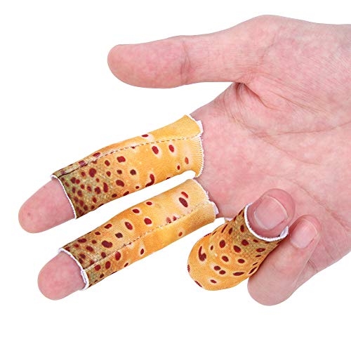 VBESTLIFE 3PCS Fishing Finger Tab Protector, Polyester Fishing Stripping Single Finger Guards for Fishing Finger