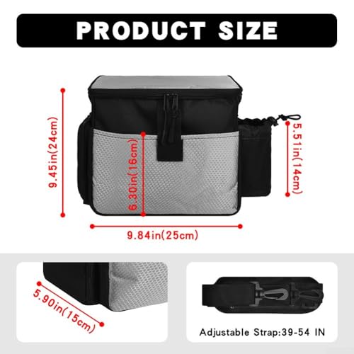 Large Chalk Bucket Bag for Rock Climbing with Aluminum Foil Lining Magnetic Closure Nylon Chalk Bag for Bouldering and Outdoor Climbing