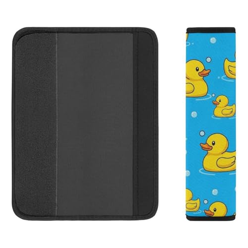 2PCS Rubber Cute Ducks Bubbles Car Seat Belt Pad Universal Fit Seat Belt Covers Cushion for Kids, Car Seats Pushchair Strollers High Chair Pushchair, Easy Install (No Tool) - color: Pattern 93