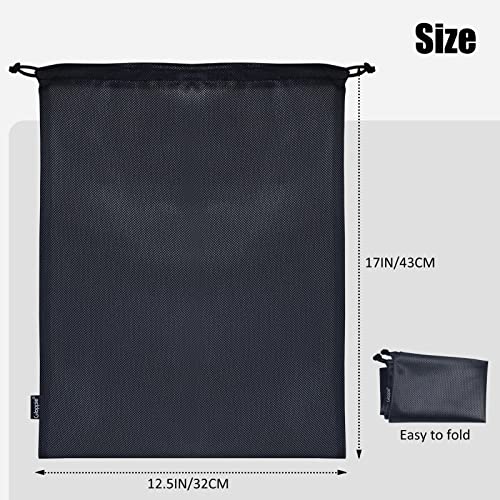 Gloppie Shoe Bags for Travel, (4-Pack) Shoe Storage Bag with Drawstring, Packing Organizer for Sneakers, Gym, Luggage, Closet, Weekender Overnight Travel Essentials - style: 4-pack