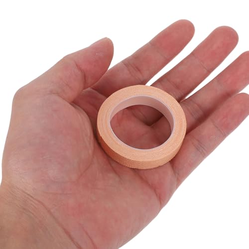 Tofficu Adhesive Bandage Tape 1cm X Cuttable Skin Color 30 Rolls Strong Adhesive Athletic Tape for Rock Climbing, Grappling, Foot and Finger Support, First Aid Dressing