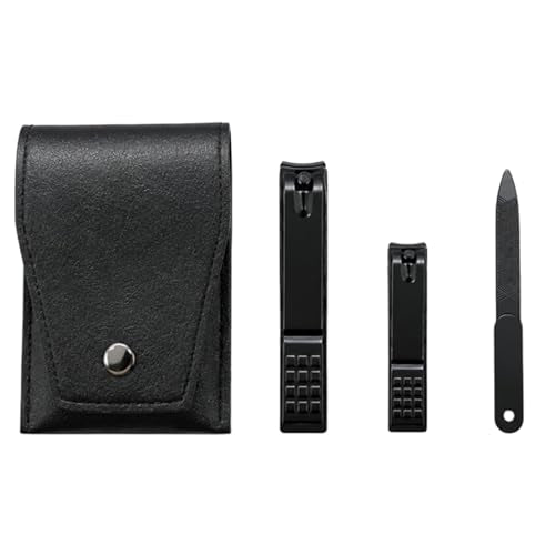 Manicure Set Gift Ideal for Husband,Stocking Stuffers for Men and Teen Boy | Sharp Carbon Steel Clippers Trim Fingernails and Toenails; A Christmas Essential Your Boyfriend and Dad Will Use
