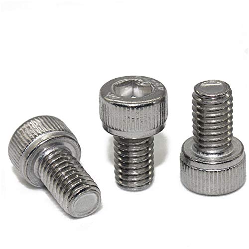 Fullerkreg M6-1.0 x 16MM Socket Head Cap Screws, Allen Socket Drive, Din 912, AISI 304 Stainless Steel (18-8), 20 PCS - size: M6-1.0 x 16MM