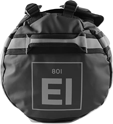 Element Equipment Trailhead Duffel Bag Shoulder Straps Waterproof Black/Grey Medium - color: Black/Grey, size: Medium 51 Liters