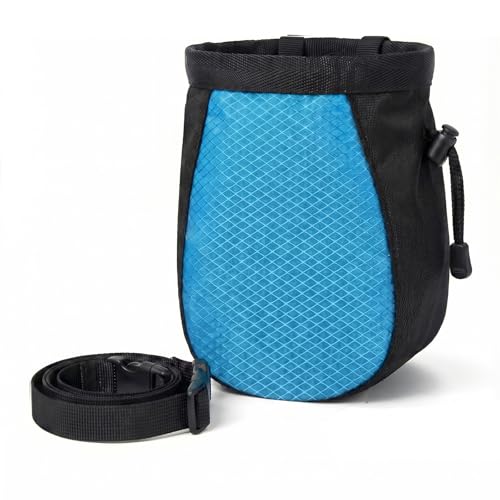 Climbing Chalk Bag - Small Chalk Bag Bouldering for Rock Climbing Chalk Pouch - color: BLUE