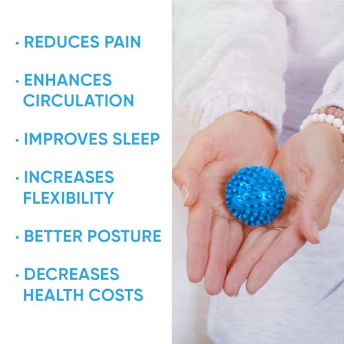 Dr. Cohen’s Heatable Deep Tissue Massage Ball Mini - acuBall Trigger Point Massage Therapy for Myofascial Release - Spiky Foot Massager Ball - Effective Back Massager Ball for Targeted Pain Relief - color: Acuball Mini