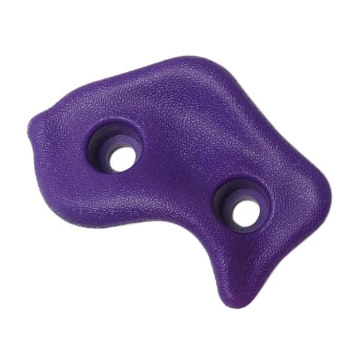 10PCS Rock Climbing Holds, PE Ergonomic Design with Rock Texture for Indoor Outdoor Climbing Wall, Includes Screws and Wrench Tools - color: Purple
