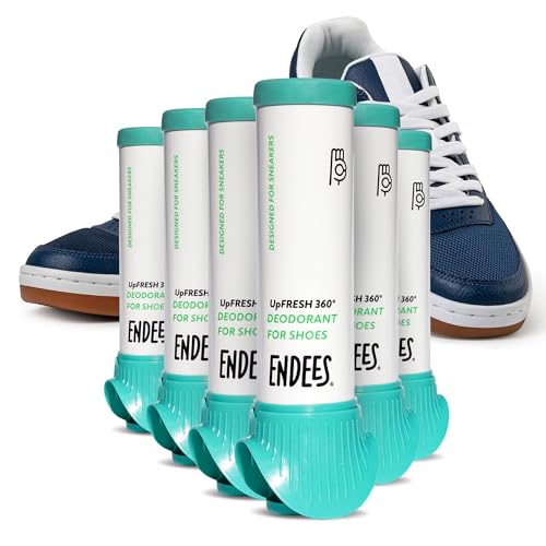 Endees UpFresh 360° Shoe Deodorizer Spray – 6 x 3.38 Fl Ozl I Foot Odor Eliminator Shoe Spray for Smelly Shoes, Feet, Sneakers, Boots, and Gym Bags, Stinky Smell Elimination Deodorant, Travel Size - size: 3.38 Ounce (Pack of 6)