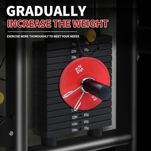 Weight Stack Pin and Spring Collar Weight Stack Extender Pin Commercial and Home Gym Accessories for Cable Tower and Functional Trainer Machine (Hanger Rod Length: 150 mm, Ø 8 mm,Length 110mm)