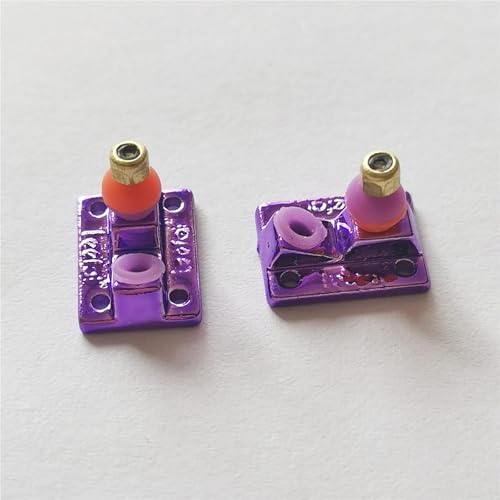 Fingerboard Truck Base with Soft PU Bushing Pivot Cup for Finger Skate Board Professional Mini Skateboard(Regular Purple) - color: Regular Purple