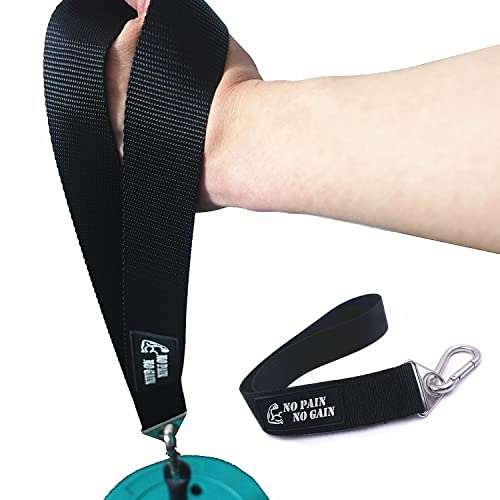 Arm Wrestling Training Strap Belt Hand Grip Arm Finger Forearm Exerciser Strengthener for Cable Machine and Free Weight - color: only strap ( not include loading pin )