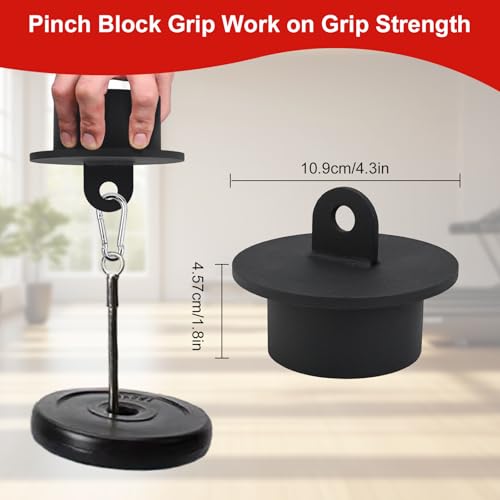 Block Strength Set, Workout Climbing Power Grip, Hand Grip Tool For Cable Machine, Forearm Finger Exerciser With Loading Pin, Strengthener Equipment Climbing Training - color: Circle