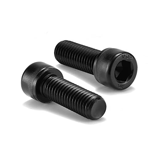 1/2-13 x 1-1/2" Socket Head Cap Screws Bolts, 20Pcs 304 Stainless Steel 18-8, Allen Socket Hex Drive, Full Thread, Black Oxide by SG TZH(with Hex Spanner) - size: 1/2-13 x 1-1/2"