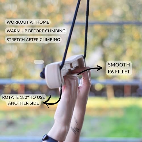 Portable Hangboard – Compact Travel Fingerboard for Strength Training & Warm-Up Durable Design | Perfect for Home & On The Go - style: Light