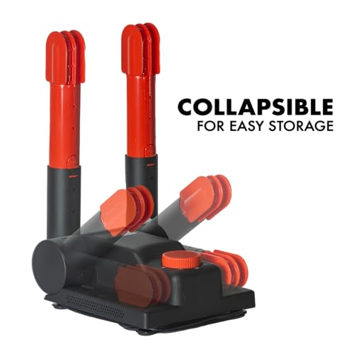 JobSite Portable Boot Dryer and Deodorizer – Fast Drying for Work Boots, Shoes, Boxing Gloves, Cleats & Ski Gear – Telescopic Collapsible Boot Warmer with ETL Certification - 6 pack