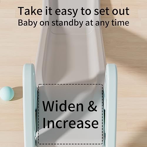Toddler Slide Large Play Climber Slide PlaySet with Extra Long Slipping Slope Indoor Slide Kids Slide Toddler Playground Toddler Slide Outdoor Toys for Toddlers (Blue) - color: Blue
