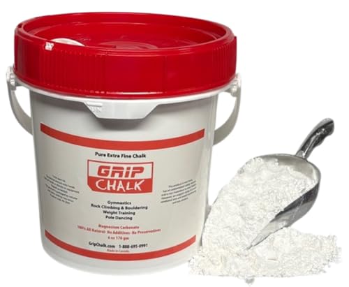 Grip Gym Chalk Gymnastics, Rock Climbing, Power Lifting, No Slip, No Moisture Chalk