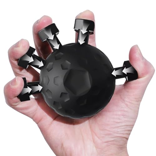 2025 New Finger Grip Strength Trainer, Forearm Strengthener, Finger Grip Exerciser Balls, Hand Strength Trainer for Wrist & Forearm, Guitar Gripper, Extender for Workout and Rehabilitation