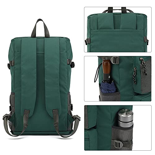 Kalesi Gym Duffle Bag Backpack 4-Way Waterproof with Shoes Compartment for travel Sport Hiking laptop (Green) - color: Green