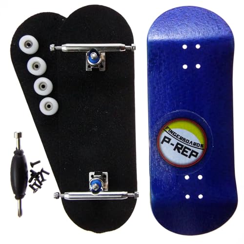 P-REP V2 Performance Complete Wooden Fingerboard 34mm - Blue - color: Blue
