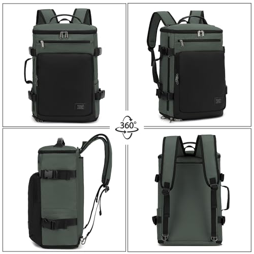 Kalesi Gym Duffle Bag Backpack 4-Way Waterproof with Shoes Compartment for travel Sport Hiking laptop Business-grey - color: Business-grey
