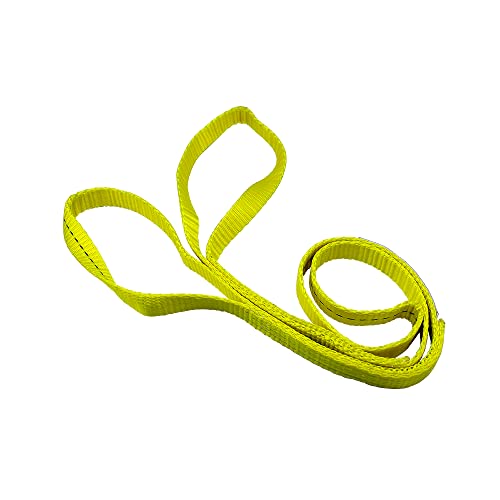 1" x 6’Rigging Moving Straps Lifting Sling Tree Saver Recovery Straps Twisted Eye Web Sling 1600lbs Vertical Capacity - color: Yellow - Vertical Capacity 1600LBS, size: 6ft