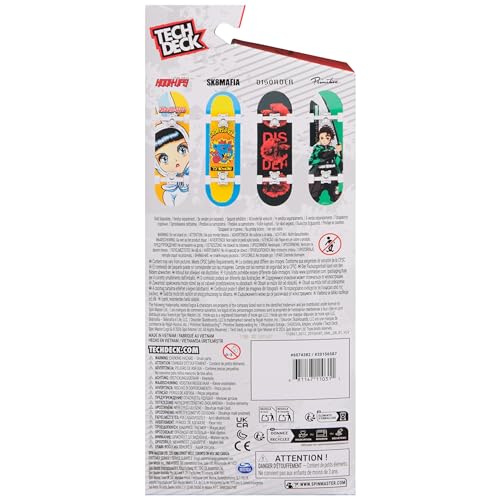 TECH DECK Primitive Demon Slayer Handboard, Mini Skateboard | 9x Larger than a Fingerboard, Hands Only, Authentic Graphics, Die-Cast Trucks, Skateboard Gifts for Kids & Collectors Ages 6+ - style: Demon Slayer