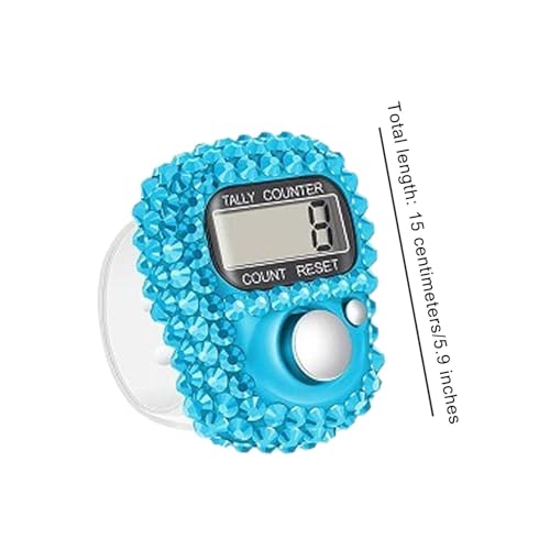 Finger Counter - Finger Tally Counter | Finger Clicker Counter | Portable Lap Counter | LCD Digital Display Tally Counter | Hand Clicker Counter Ring for Coaching, People, Fishing