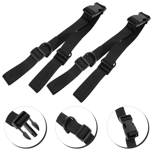 2pcs Adjustable Heavy Duty Webbing Tie-Down Straps with Quick Release Buckle for Tent Securing, Cargo Lashing, Backpack and Yoga Mat Bundling