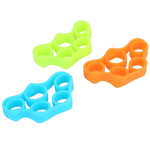 Finger Hand Trainer | 3Pcs Trapezoid Training Bands for Guitar/Piano/Climbing | Silicone Grip Strengthener for Wrist & Forearm