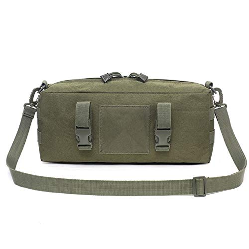 ACEXIER Outdoor Climbing Bags Waterproof Tactical Accessories Shoulder Bag 600D Nylon Molle Camping Pack Hiking Waist Bag - color: Green