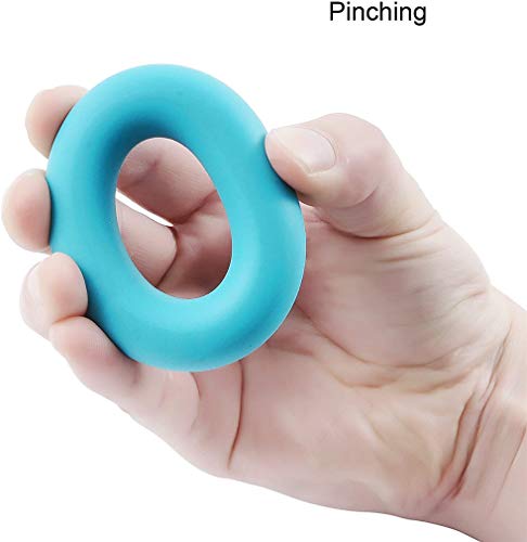 3PCS Finger Stretcher Resistance Bands Strength Trainer for Forearm Exercise Guitar Finger Strengtheners Rock Climbing 6.6 8.8 11 Pounds - color: style 6