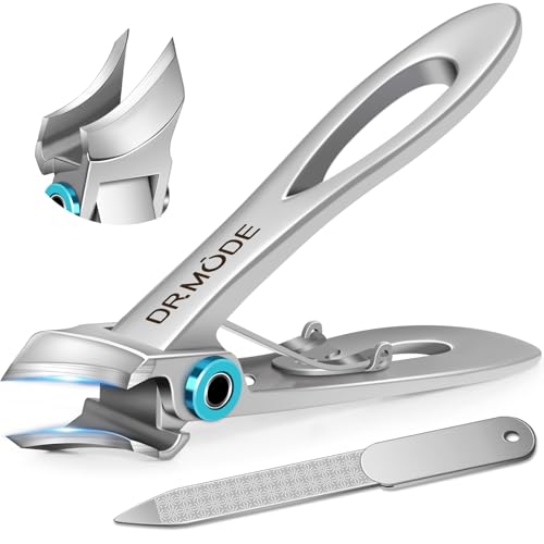 Toenail Clippers for Thick Toenails for Seniors | Heavy Duty Nail Clippers for Men Thick Ingrown Nails with Wide Jaw, Slanted Curved Large Fingernail Ingrown Toenail Clippers - size: Large