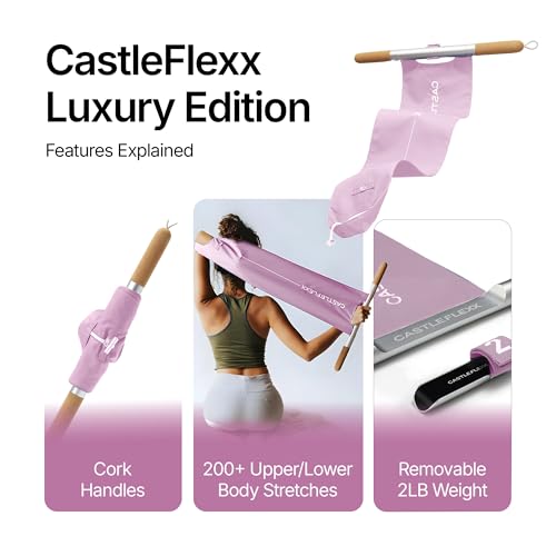 CastleFlexx Mobility and Full Body Strengthening Device - color: Pink, size: Large 5'9 - 6'2