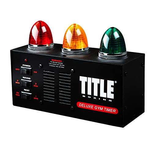 Title Deluxe Gym Timer - Gym Clock, Interval Timer, Workout Timer, Boxing Timer, Gym Clock Timer, Interval Timer for Workout, Gym Timer, Boxing Equipment