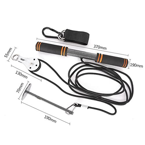 Home Gym Fitness Pulley Cable DIY Kit- Loading Pin 661lbs Capacity- Arm and Forearm Strength Trainer- Pulley System Workout Gear