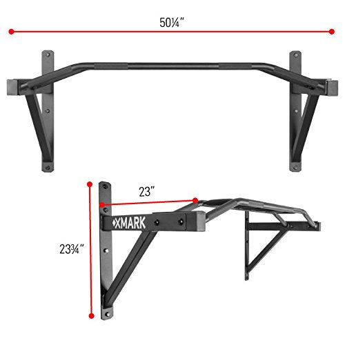 XMARK Commercial Wall Mounted Multi Grip Pull Up Bar Ranked Number 1 Men’s Health