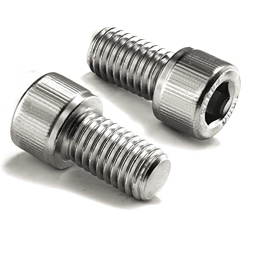 1/2-13 x 7/8" Socket Head Cap Screws Bolts, 20Pcs 304 Stainless Steel 18-8, Allen Socket Hex Drive, Full Thread, Bright Finish by SG TZH(with Hex Spanner) - size: 1/2-13 x 7/8"