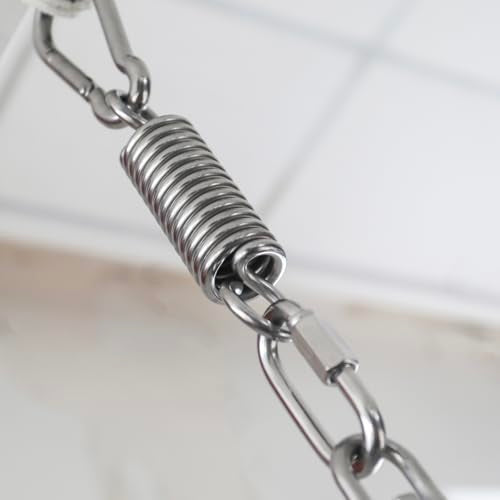 OHMY Flex Adjustable Water Punching Bag 22" 210 Pound with Easy-Lift 3:1 Pulley System - style: M8 Heavy Duty Threaded Connecting Ring