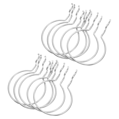 SOLUSTRE 10pcs Silver Iron Pegboard Hooks Metal Hanging Board Organizer Tool Hangers for Garage and Craft Room Storage Accessories