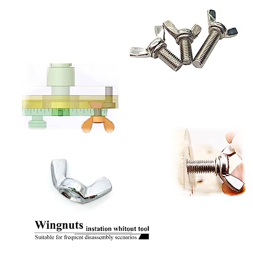 26 Pcs 4 Sizes 3/16",1/4",5/16",3/8" Wingnuts, Quality Carbon Steel Wing Nuts Sliver Zinc Plated Fasteners Parts Butterfly Nut, Hand Twist Tighten Hardware Nuts Butterfly Wing-Nut Assorted Kit - size: 4 Sizes (3/16", 1/4", 5/16", 3/8") - 26 Pcs