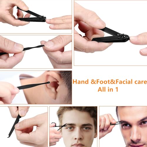 Compact Nail Clipper Travel Kit – Durable Stainless Steel Nail Clippers Set with Storage Case