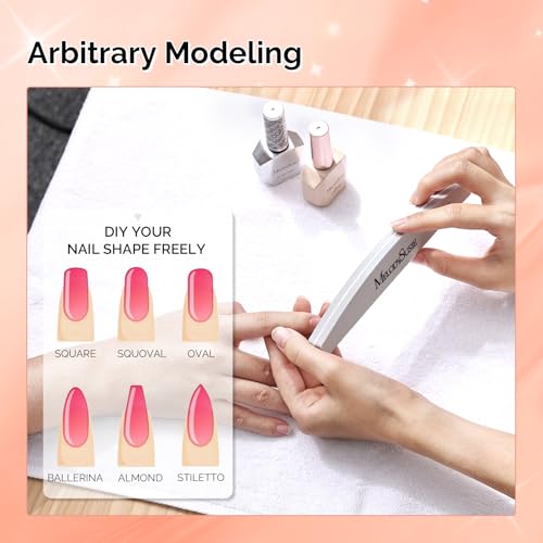 MelodySusie 9Pcs Nail Buffers Set,Nail Files and Buffers,100/180 Grit, Diamond Nail Buffer, Professional Nail Care Tools Kit for Home Use,Salon - size: 9PCS