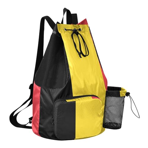 Drawstring Backpack Climbing Gym Bag With Inside Pockets Cinch Bags Waterproof Flag Belgium