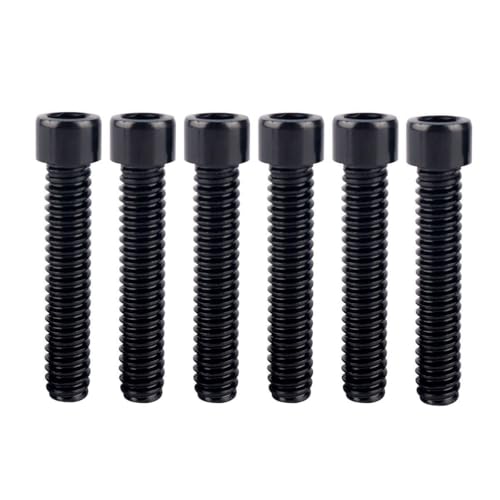 6Pcs Bike Screws M6x10 12 16 18 20 25 30 35mm Stainless Steel Socket Head Cap Allen Hex Bolt (Black, M6 x35mm) - color: Black, size: M6 x35mm