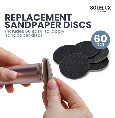 Upgraded 2026 Electric Foot File – Callus Remover for Women & Men with Adjustable Speed, 60 Sanding Pads & Dead Skin Exfoliation – at-Home Pedicure Tool for Dry, Cracked Feet (Pink)