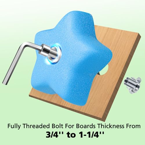 TOPNEW Climbing Holds for Kids, Rock Wall Holds with Hardware - Climbing Rocks for Indoor Outdoor Playground Climbing Wall (24 Pcs) - style: 24 Pcs