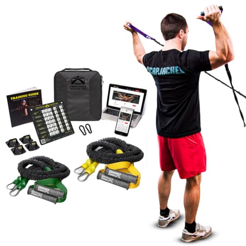 Crossover Symmetry Shoulder System Includes Two Sets of Resistance Bands Attachments Training Guide Exercise Chart Online Workouts for Home Fitness Rehab Rotator Cuff Exercises - style: Novice Wall Mounts