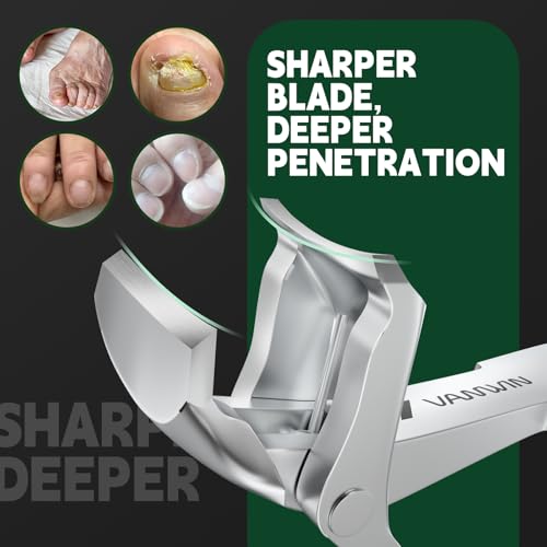 Toenail Clippers for Seniors Thick Toenails, Angled Head Large Toe Nail Clippers for Men with Wide Jaw Opening, Sharp Heavy Duty Fingernail Clipper with Catcher Nail Cutter Long Handle Silver - style: Silver